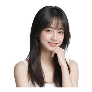 美禾双递针假发片女全真发刘海片遮白发补发量隐形透气头顶一片式