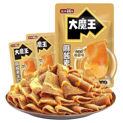 盐津铺子大魔王麻酱素毛肚魔芋爽