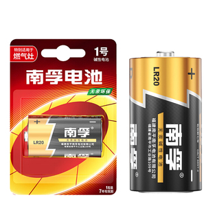 南孚1号电池一号燃气灶电池大号热水器煤气灶碱性1.5V遥控器LR20