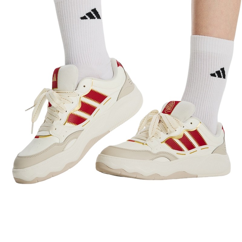 阿迪达斯红色马年限定新年款网球风板鞋LITE SHUFFLE男女鞋KH9021,运动鞋new,运动休闲鞋,淘宝优惠券,粉丝福利购,淘宝优惠卷