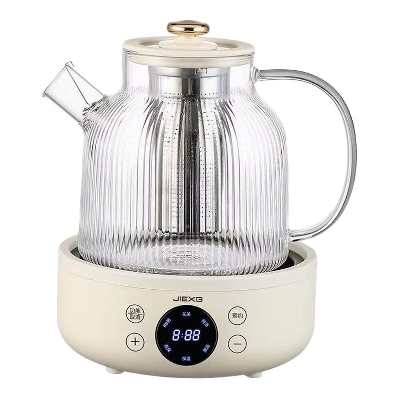 德国JIEXG炖煮养生杯2.0L多功能玻璃恒温煮茶壶家用小型养生壶