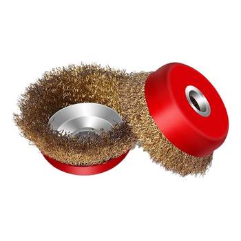 Wire brush wire wheel rust removal grinding polishing metal stainless steel electric wire brush angle grinder 100 bowl type