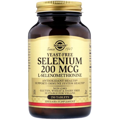 solgar美国进口有机麦芽硒片