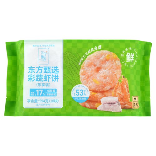 东方甄选虾饼早餐速食1盒装