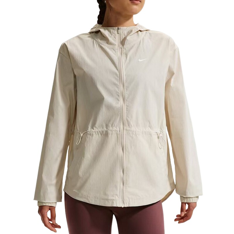 NIKE耐克女外套夏新款跑步健身运动服训练梭织连帽夹克IF1167-104
