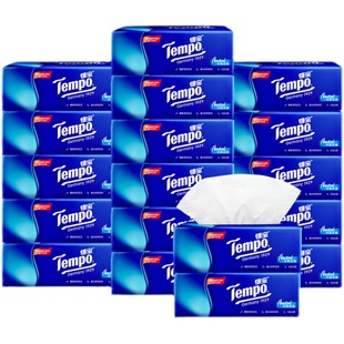 得宝无香抽纸16包整箱90抽4层加厚餐巾香味纸巾实惠装卫生纸官网