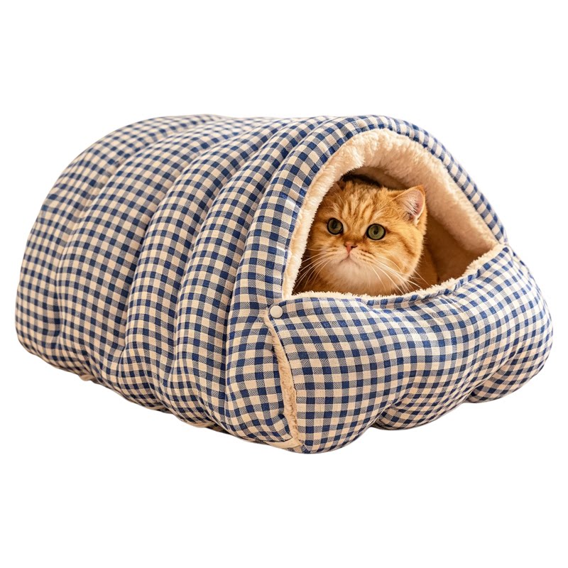 猫窝冬加厚保暖半封闭式安全感睡