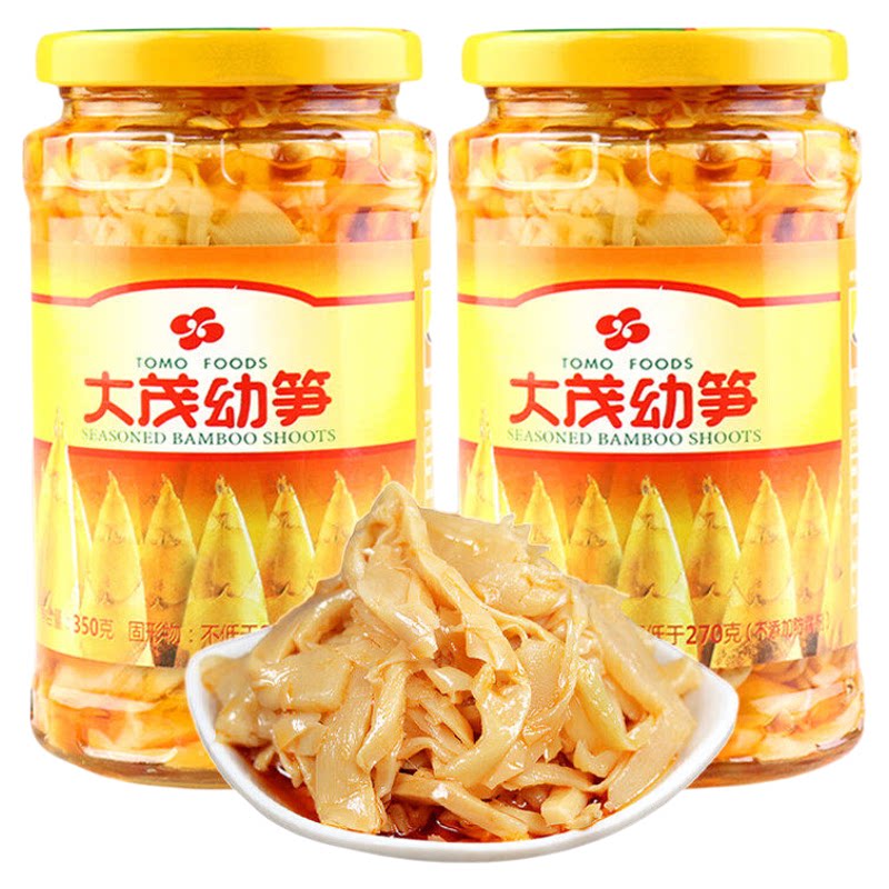 大茂幼笋350g*5瓶装油焖酸笋臭笋罐头配粥下饭酱菜竹笋榨菜咸菜