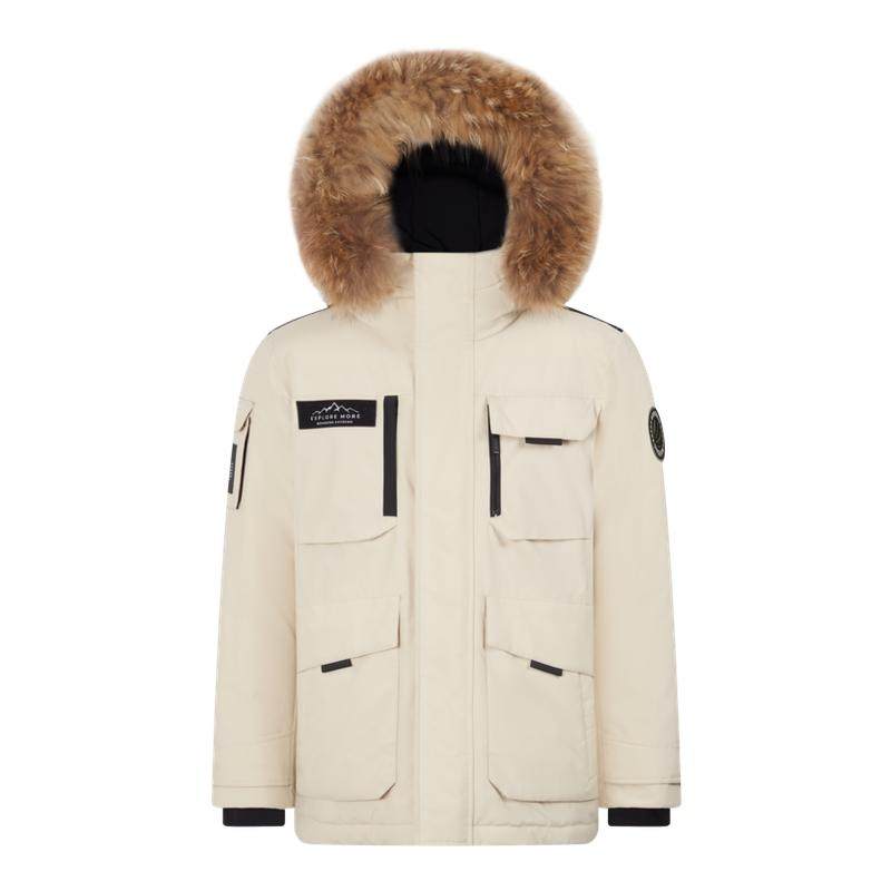 【专享】波司登男女同款毛领鹅绒极寒羽绒服保暖外套冬季户外工装