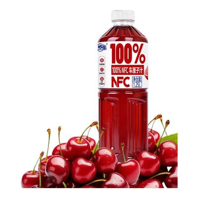 【7种口味可选】100%苹果汁桃汁葡萄汁车厘子秋梨汁1.25L大瓶畅享