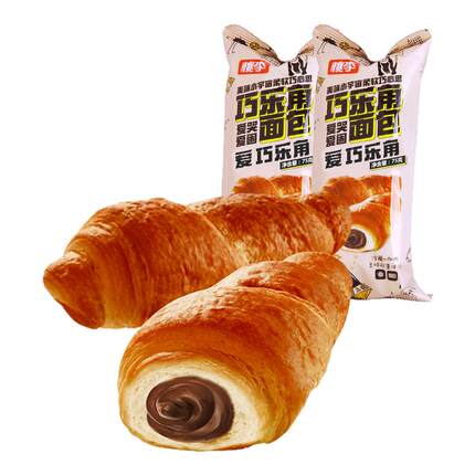 【7袋】桃李巧乐角面包夹心牛角包 学生代早餐糕点充饥零食