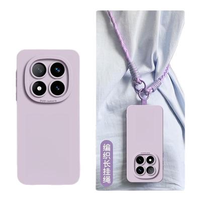 旋转支架适用红米note15pro+手机壳新款小米note14保护套斜挎长款挂绳13/12turbo液态硅胶全包防摔网红男软外