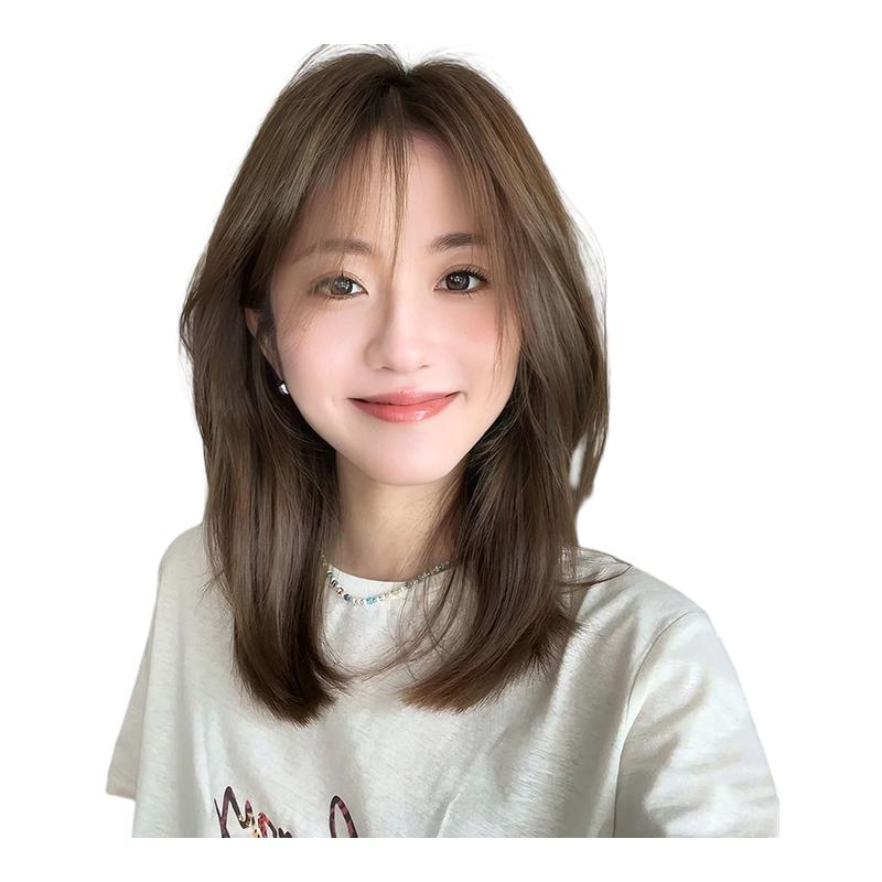 假发片女全真辫子发mono网手织凉感增发遮白发透气刘海头顶补发片