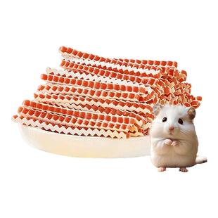 仓鼠磨牙零食波纹鳕鱼鸡肉条补充营养蜜袋鼯花枝鼠金丝熊专用主粮