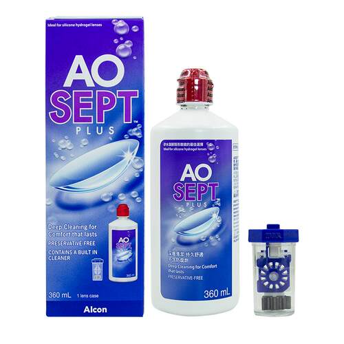 爱尔康Alcon视康Aosept双氧水隐形眼镜软性接触镜傲滴护理液360ml