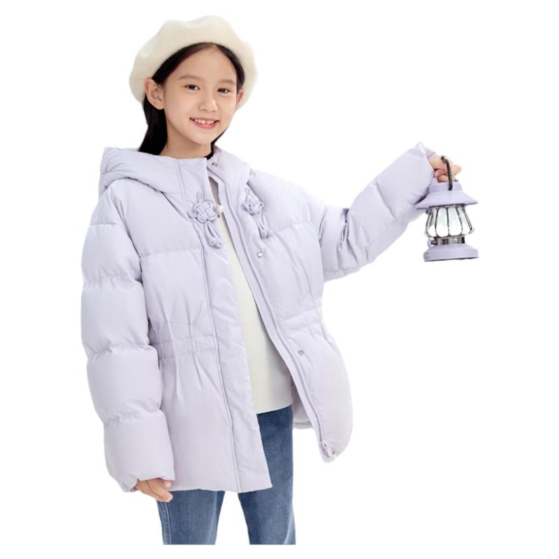 巴拉巴拉女童羽绒服国风加厚外套