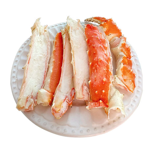 秒杀抢！超肥帝王蟹腿肉鲜活熟冻