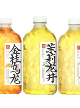 果子熟了无糖茶970ml*12瓶金桂乌龙栀栀乌龙休闲聚会茶饮料-CL