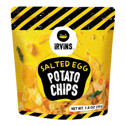 IRVINS咸蛋黄薯片50g 办公追剧休闲解馋小零食新加坡进口伴手礼