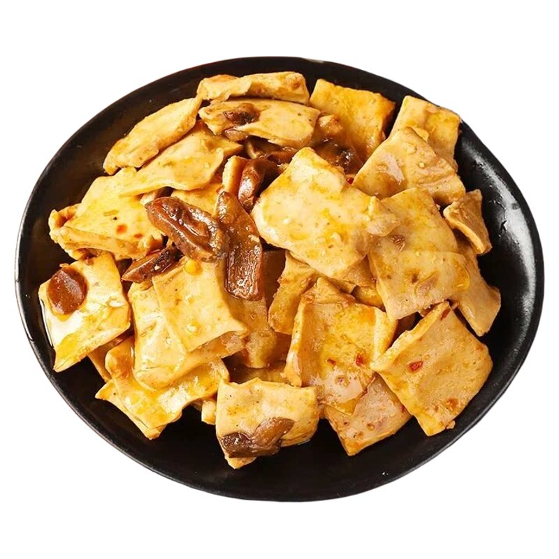 香菇豆干豆腐干即食办公室休闲辣条小吃解馋小包装零食品整箱批发