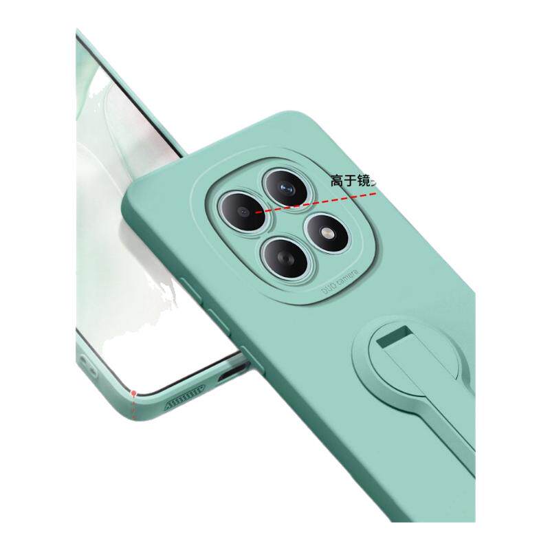适用红米note17支架手机壳15新款14pro+保护套13高级感12Turbp全包防摔11T液态硅胶10带手绳男女软外后网红