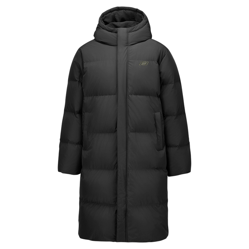 斯凯奇长款羽绒服情侣款