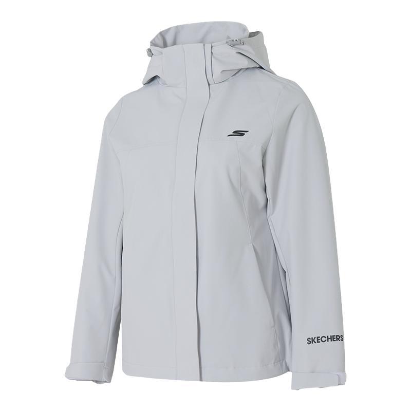 斯凯奇女装正品梭织夹克外套25秋季新款户外防水休闲服跑步运动服