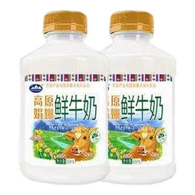 青海湖娟姗鲜牛奶500ml*8瓶装巴氏杀菌营养早餐奶青藏高原鲜牛奶