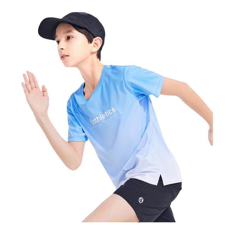 贵人鸟儿童短袖t恤2026新款男童速干半袖女孩运动服大童夏季上衣