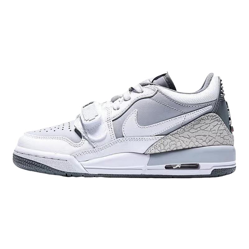 Nike耐克女鞋AJ312灰白色男女大童低帮缓震运动休闲鞋CD9054-005