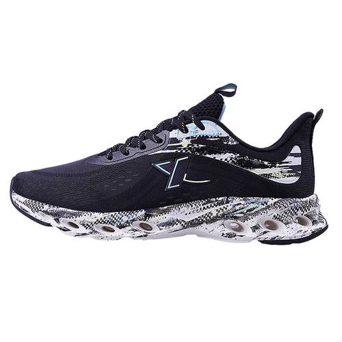 特步减震旋跑步鞋男透气缓震