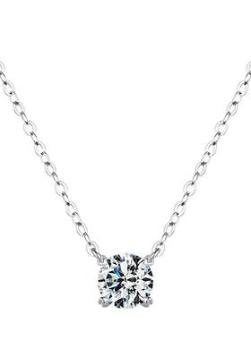 摩典925纯银莫桑钻轻奢锁骨链女