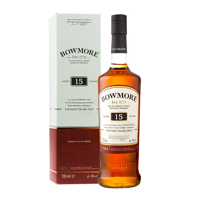 ��Ħ15��700nl �ɿ�Ʊ��Ħ Bowmore15�굥һ��ѿ �ո�����ʿ����������� 700ml
