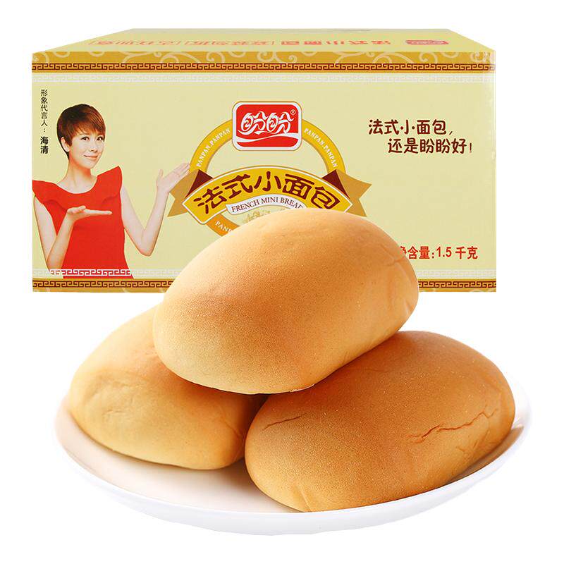 盼盼法式小面包奶香味整箱批发零食营养充饥早餐休闲糕点代餐点心