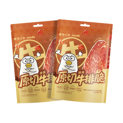 【小刘鸭联名】皇上皇原切牛排脆27g即食零食牛肉脆片牛肉干风干