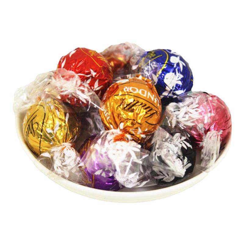 进口Lindt瑞士莲5口味精选混装牛奶巧克力软心球48粒散装喜糖零食