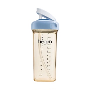 hegen海格恩PPSU无阀吸管杯适合9月+以上宝宝学饮杯直饮杯330ml