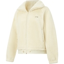 李宁外套女冬季 摇粒绒翻领夹克加绒保暖针织上衣学院风运动服 新款