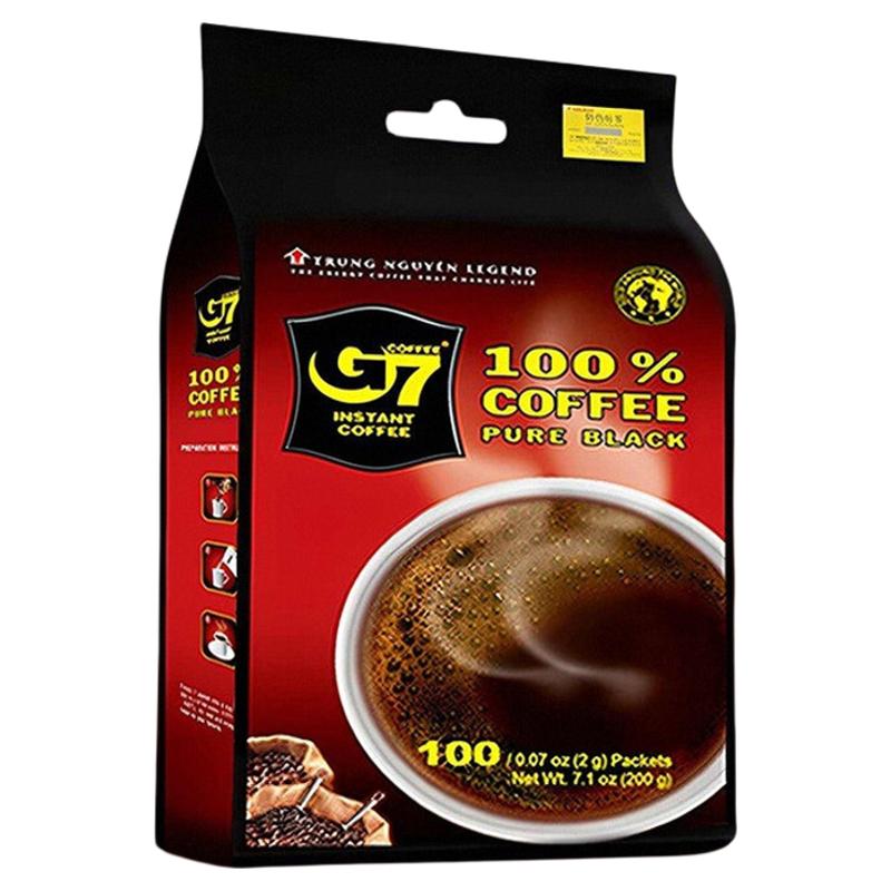 g7越南进口黑咖啡美式速溶100包