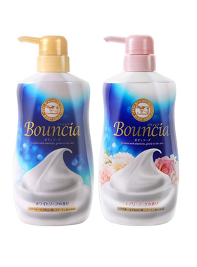 日本COW牛乳石碱沐浴露补充装替换装牛奶持久留香72小时正品官方