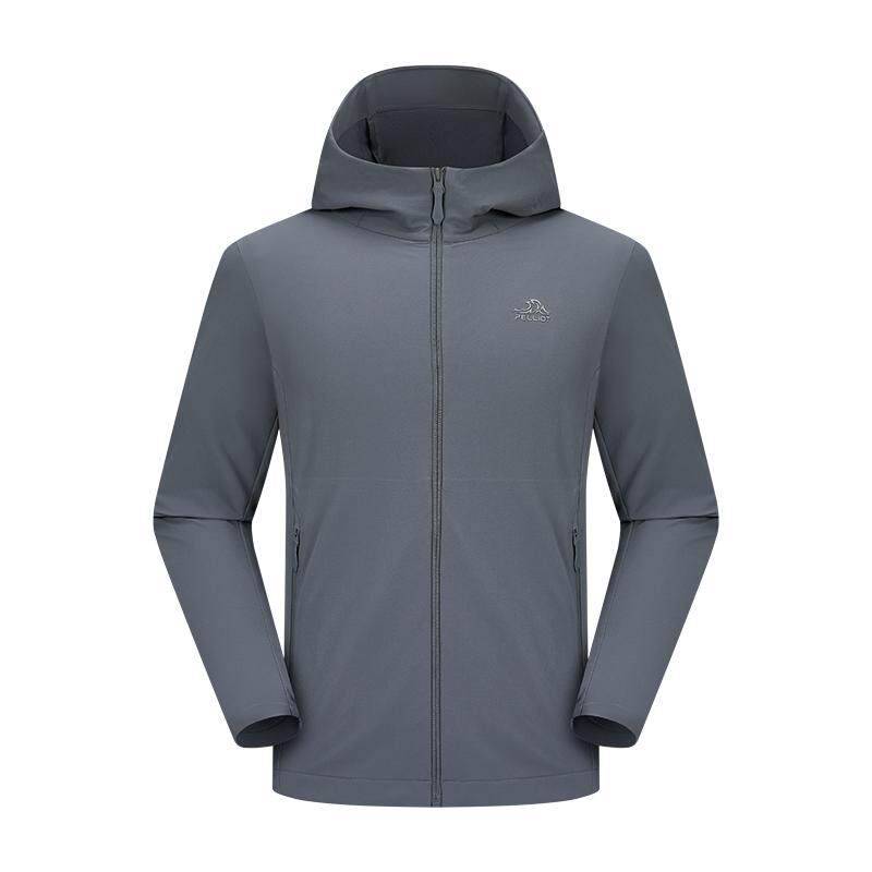 伯希和软壳衣男款户外轻量防风冲锋衣内胆徒步登山服连帽运动外套