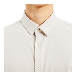 男2025夏季 衬衫 利郎青年商务短袖 休闲衬衣男Q5XZC007 汉麻混纺