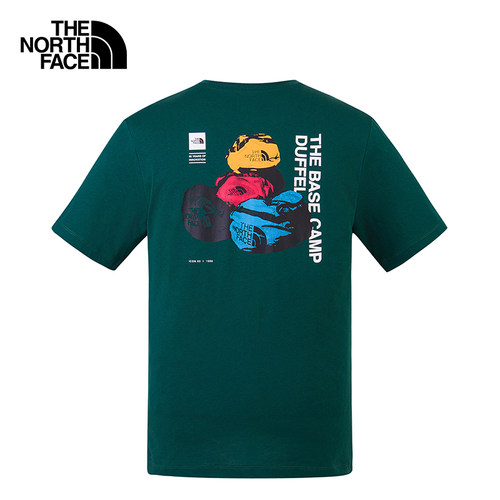北面男女款印花速干短袖T恤透气运动户外TheNorthFace26春夏8GX9