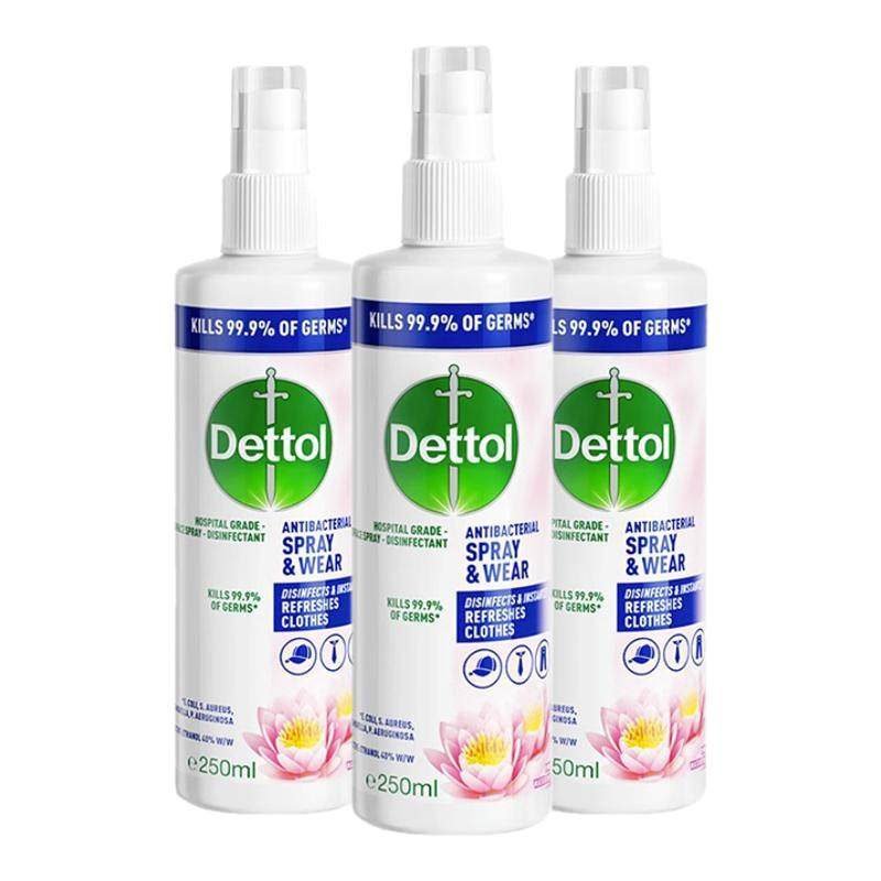 滴露衣物多效护理喷雾睡莲幽香250ml除味空气清新剂鞋袜除臭除菌