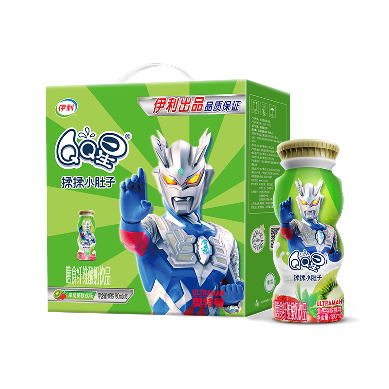 伊利QQ星膳食纤维儿童酸奶饮品