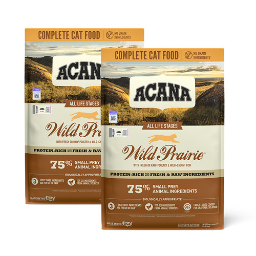 【百补】ACANA爱肯拿猫粮农场盛宴进口鸡肉通用猫粮5.4kg*2包