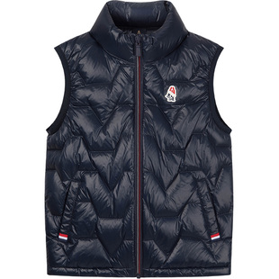 暇步士童装 男大童保暖女童休闲舒适马夹 儿童羽绒马甲2025秋冬新款