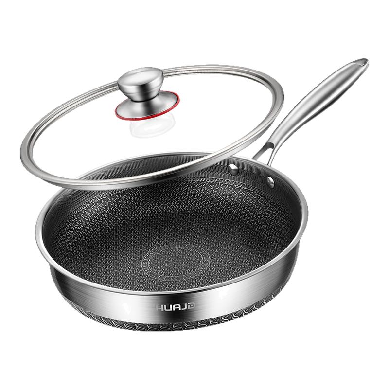 【华际达】蜂窝加厚不粘平底锅