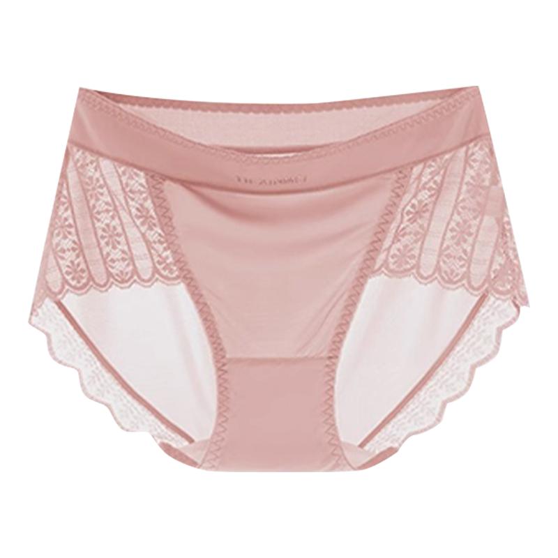 芬腾珠光缎面性感蕾丝内裤