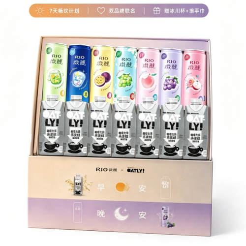 OATLY咖啡大师燕麦奶 RIO锐澳微醺多口味DIY定制礼盒套餐